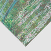 Claude Monet Japanse voetbalbrug. Impressionisme Tissuepapier (Detail)