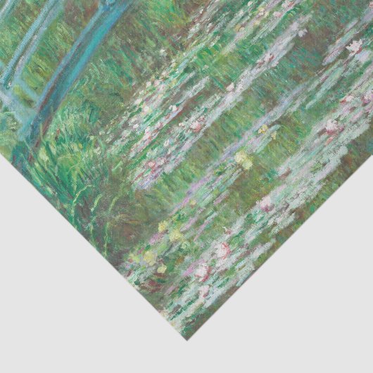 Claude Monet Japanse voetbalbrug. Impressionisme Tissuepapier (Detail)