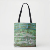Claude Monet Japanse voetbalbrug. Impressionisme Tote Bag (Voorkant)