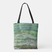 Claude Monet Japanse voetbalbrug. Impressionisme Tote Bag (Achterkant)
