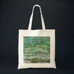 Claude Monet Japanse voetbalbrug. Impressionisme Tote Bag<br><div class="desc">Claude Monet canvas tas "Japanese Footbridge". Natuur groen impressionisme kunst.</div>