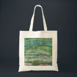 Claude Monet Japanse voetbalbrug. Impressionisme Tote Bag<br><div class="desc">Claude Monet canvas tas "Japanese Footbridge". Natuur groen impressionisme kunst.</div>