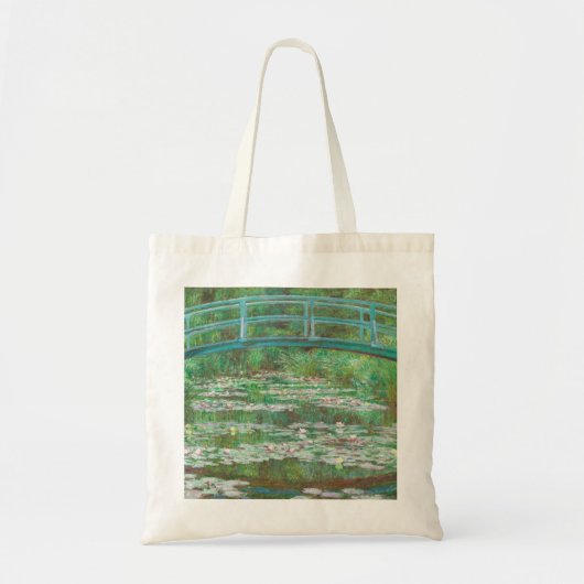 Claude Monet Japanse voetbalbrug. Impressionisme Tote Bag (Voorkant)