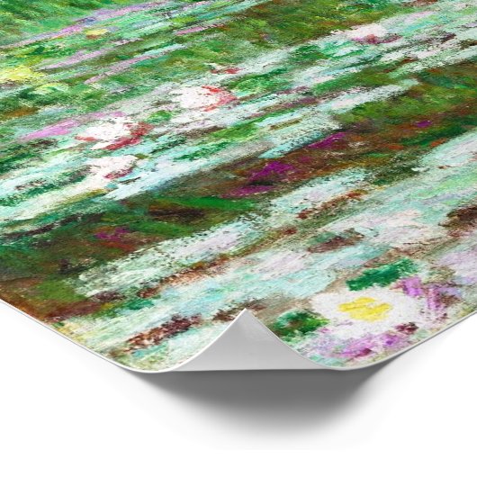 Claude Monet: Japanse voetbalbrug Poster (Hoek)