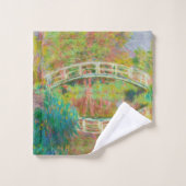 Claude Monet - Japanse voetbrug, Giverny Bad Handdoek (Wasdoekje)