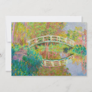 Claude Monet - Japanse voetbrug, Giverny Bedankkaart