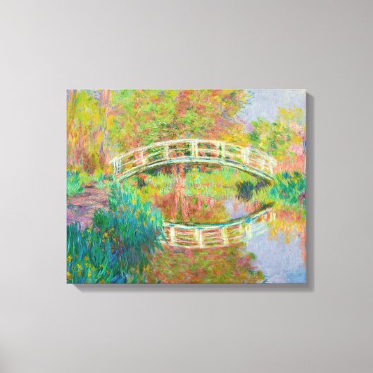 Claude Monet - Japanse voetbrug, Giverny Canvas Afdruk (Voorkant)