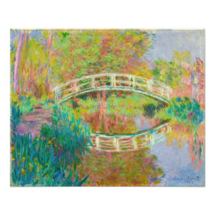 Claude Monet - Japanse voetbrug, Giverny Foto Afdruk