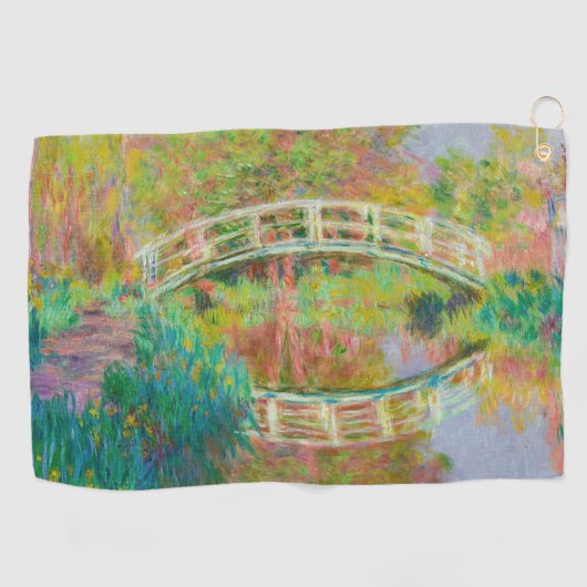 Claude Monet - Japanse voetbrug, Giverny Golfhanddoek (Horizontaal)