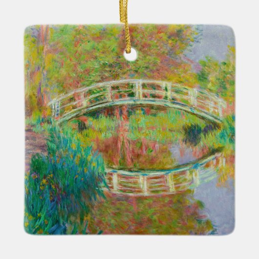 Claude Monet - Japanse voetbrug, Giverny Keramisch Ornament (Voorkant)