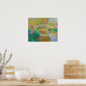 Claude Monet - Japanse voetbrug, Giverny Poster (Keuken)