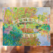 Claude Monet - Japanse voetbrug, Giverny Raamsticker (Vel 2)