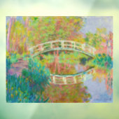 Claude Monet - Japanse voetbrug, Giverny Raamsticker (Vel 3)