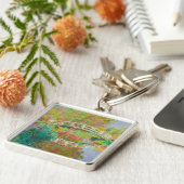 Claude Monet - Japanse voetbrug, Giverny Sleutelhanger (Zijkant)