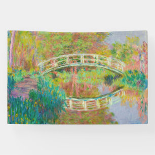 Claude Monet - Japanse voetbrug, Giverny Spandoek