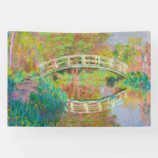 Claude Monet - Japanse voetbrug, Giverny Spandoek (Horizontaal)