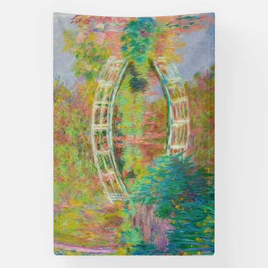 Claude Monet - Japanse voetbrug, Giverny Spandoek (Verticaal)