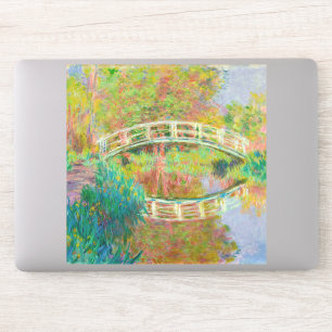 Claude Monet - Japanse voetbrug, Giverny Sticker