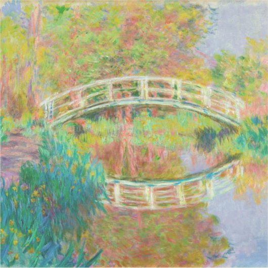 Claude Monet - Japanse voetbrug, Giverny Sticker (Voorkant)