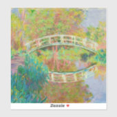 Claude Monet - Japanse voetbrug, Giverny Sticker (Vel)