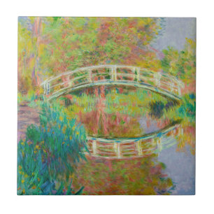 Claude Monet - Japanse voetbrug, Giverny Tegeltje