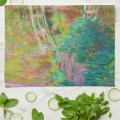 Claude Monet - Japanse voetbrug, Giverny Theedoek (Gevouwen)