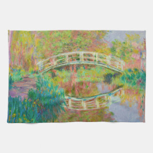 Claude Monet - Japanse voetbrug, Giverny Theedoek