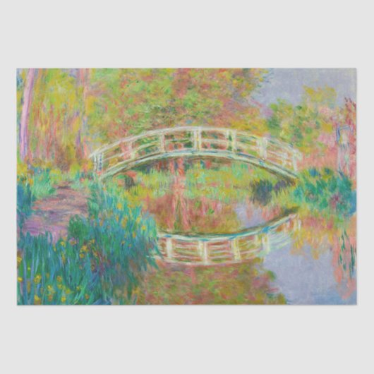 Claude Monet - Japanse voetbrug, Giverny Tissuepapier (Voorkant)