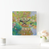 Claude Monet - Japanse voetbrug, Giverny Vierkante Klok (Huis)