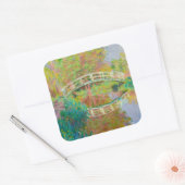 Claude Monet - Japanse voetbrug, Giverny Vierkante Sticker (Envelop)