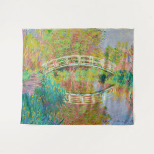 Claude Monet - Japanse voetbrug, Giverny Wandkleed