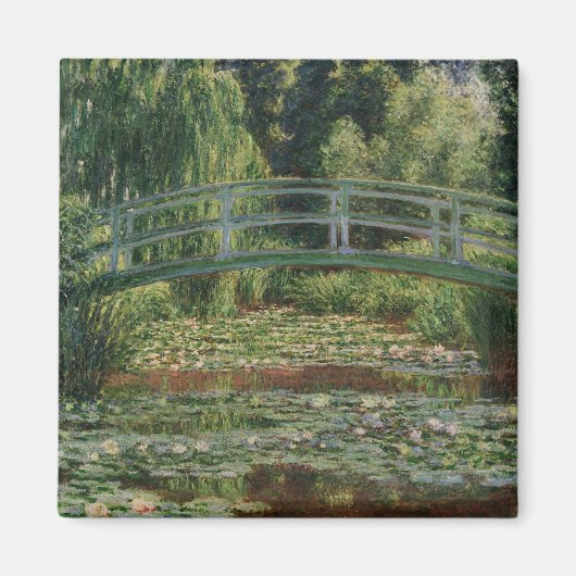 Claude Monet Japanse Voetbrug & Water Lily Pool Magneet (Voorkant)
