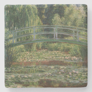 Claude Monet Japanse Voetbrug & Water Lily Pool Stenen Onderzetter