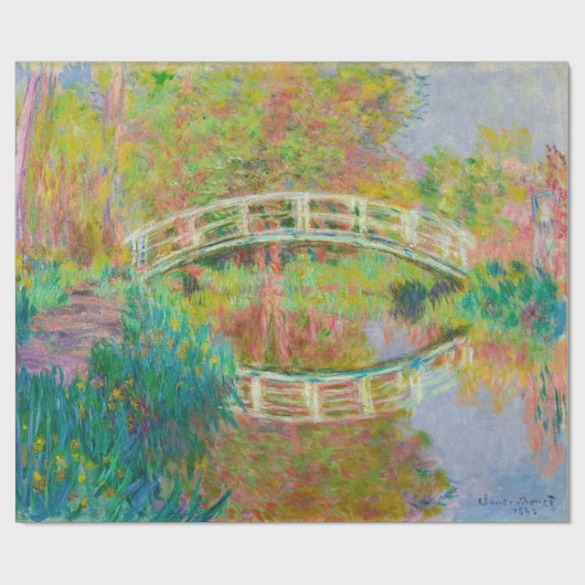 Claude Monet - Japanse voetgangersbrug, Giverny Cadeaupapier (Vlak)