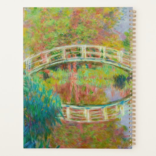 Claude Monet - Japanse voetgangersbrug, Giverny Planner (Achterkant)