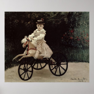 Claude Monet   Jean Monet op zijn Hobby Horse, 187 Poster