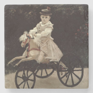 Claude Monet   Jean Monet op zijn Hobby Horse, 187 Stenen Onderzetter