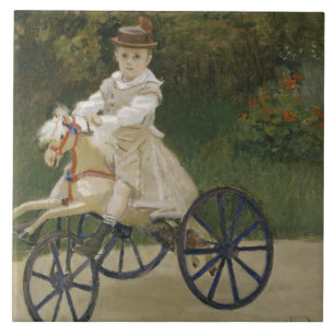 Claude Monet - Jean Monet over zijn Hobby-paard Tegeltje