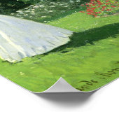 Claude Monet | Jeanne Marie Lecadre in de tuin Poster (Hoek)