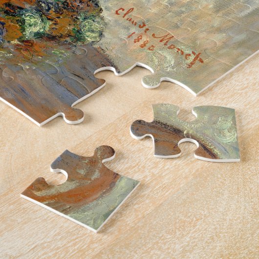 Claude Monet Jerusalem Artichoke Flowers 1880 Legpuzzel (Zijkant)