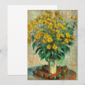Claude Monet - Jerusalem Artichoke Flowers Bedankkaart (Voorkant / Achterkant)