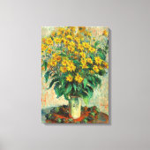 Claude Monet - Jerusalem Artichoke Flowers Canvas Afdruk (Voorkant)