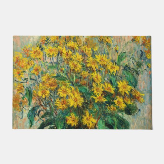 Claude Monet - Jerusalem Artichoke Flowers Deurmat (Voorkant)