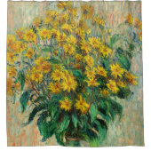Claude Monet - Jerusalem Artichoke Flowers Douchegordijn (Voorkant)