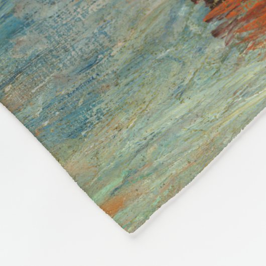 Claude Monet - Jerusalem Artichoke Flowers Fleece Deken (Hoek)