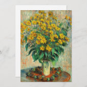 Claude Monet - Jerusalem Artichoke Flowers Kaart (Voorkant / Achterkant)