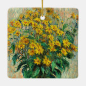 Claude Monet - Jerusalem Artichoke Flowers Keramisch Ornament (Achterkant)