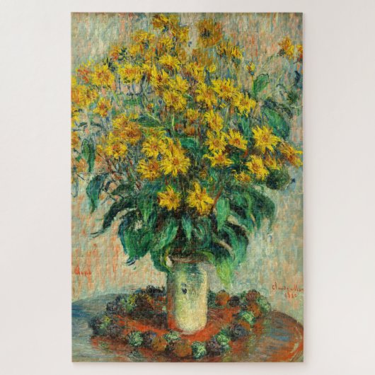 Claude Monet - Jerusalem Artichoke Flowers Legpuzzel (Verticaal)