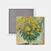 Claude Monet - Jerusalem Artichoke Flowers Magneet (Voorkant / Achterkant)