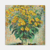 Claude Monet - Jerusalem Artichoke Flowers Magneet (Voorkant)
